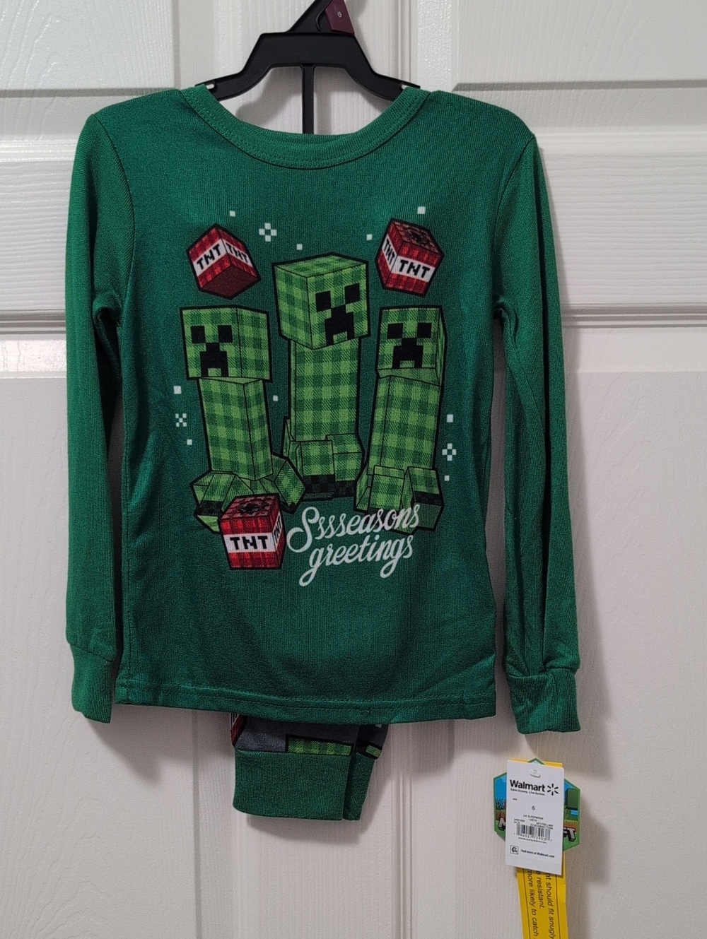 Minecraft Christmas Pajamas NWT